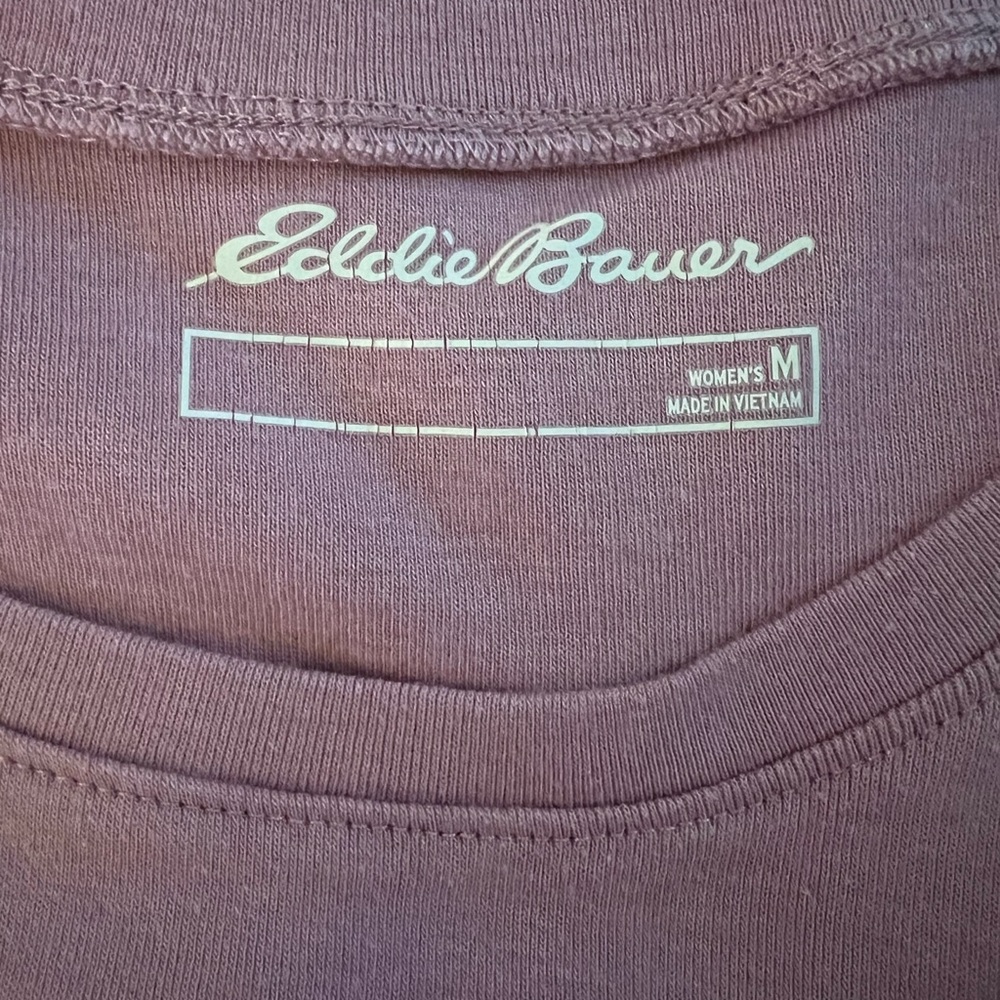 Eddie Bauer Short Sleeve Cotton Classic Crew Neck T- Shirt Size Medium - Picture 5 of 8
